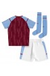 Fotbalové Dres Aston Villa Dětské Domácí Oblečení 2023-24 Krátký Rukáv (+ trenýrky)